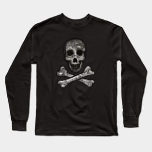 Poison Skull and Crossbones | Cherie's Art(c)2020 Long Sleeve T-Shirt